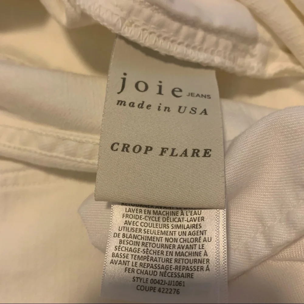 Joie | crop flare jeans in porcelain (30) like new - Picture 11 of 12